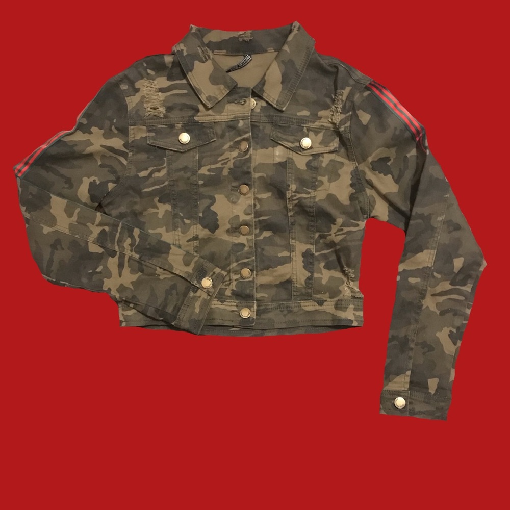 Denim Camouflage Jacket